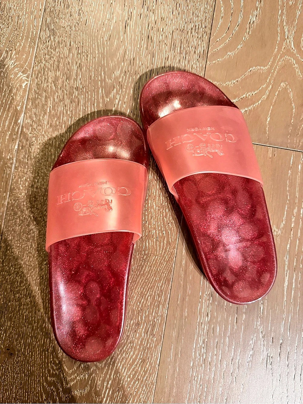 Coach Ulyssa Slide Pink Sandals US 7.5